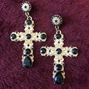 Cross earrings